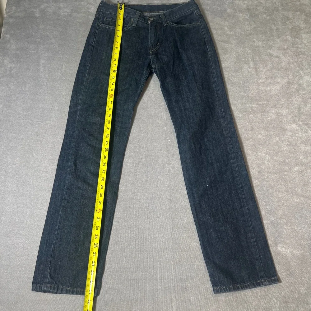 Levis 514 Straight Fit Jeans Mens 29x32 Dark Wash Indigo Blue Cotton Denim